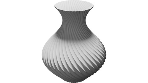 Vaso spirale decorativo - spirale, twist