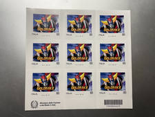 2025 Foglietto Minifoglio da 9 Francobolli 50° Goldrake UFO Robot