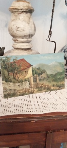 Quadro olio cartone - cartone, telato