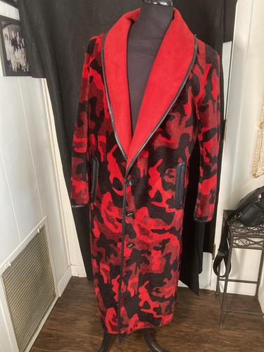 Cappotto uomo mimetico rosso