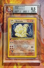 Ninetales Base Set First Edition Italian Bgs 8.5 Holo