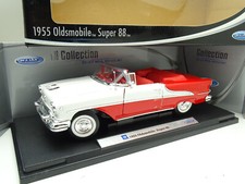 Welly 1/18 - Oldsmobile Super 88 1955 Blanche et Rouge
