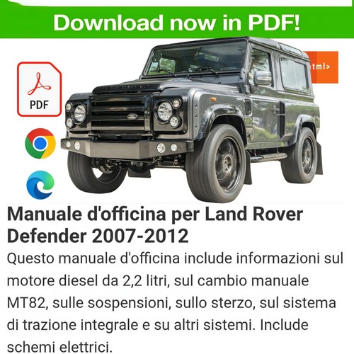 Manuale officina per land - manuale,