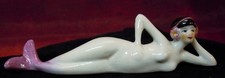 Figurina Bagnante Sexy Sirena Stile Art Deco-Deutsch Stile Art Nouveau Porcellan