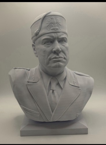 Busto benito mussolini war - 3d,