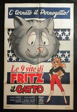 manifesto poster 2F LE 9 VITE DI FRITZ IL GATTO The Nine Lives of Fritz Cat  O37
