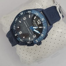 Orologio Alpina Uomo Quarzo Analogico-Digitale Cinturino Gomma Blu 45mm Al-283lbn5naq6.