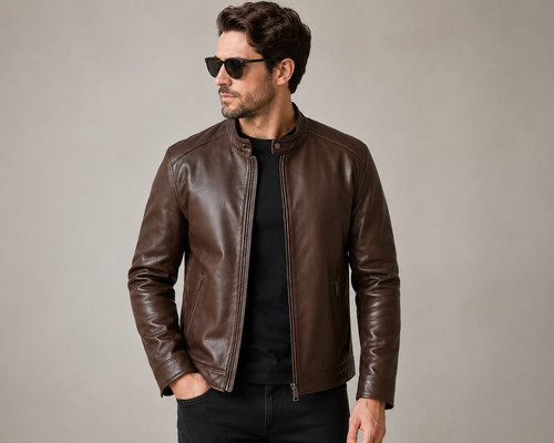 Giacca uomo cafe racer - racer, vera