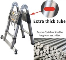 SCALA TELESCOPICA 5m ACCIAIO