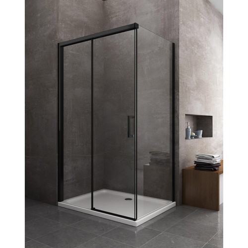 Box doccia angolo nero - box,