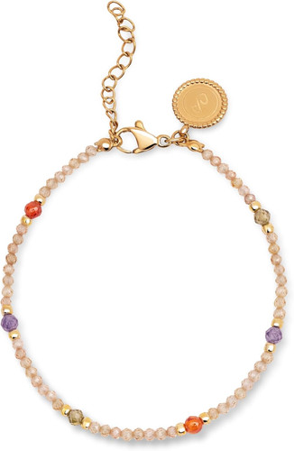 Bracciale glam acciaio con - -,