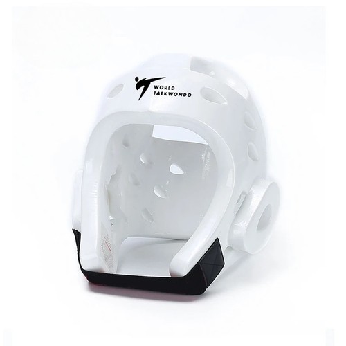 Casco taekwondo bianco rosso - casco,