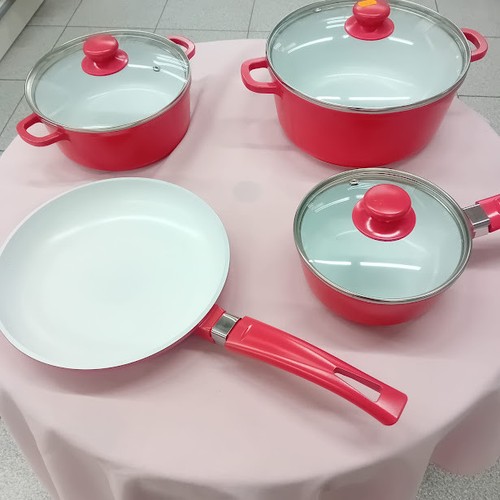 Set pentole rosse - 4,
