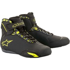 SCARPE ALPINESTARS SEKTOR MOTO STRADA 2023 NERE GIALLO FLUO PROTEZIONE CAVIGLIA
