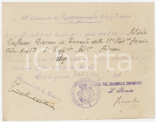1918 ww1 47â comando - 1918, 47Â°