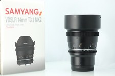 Samyang VDSLR 14MM T3.1 MK2 in Mint Condition With Box and Pouch