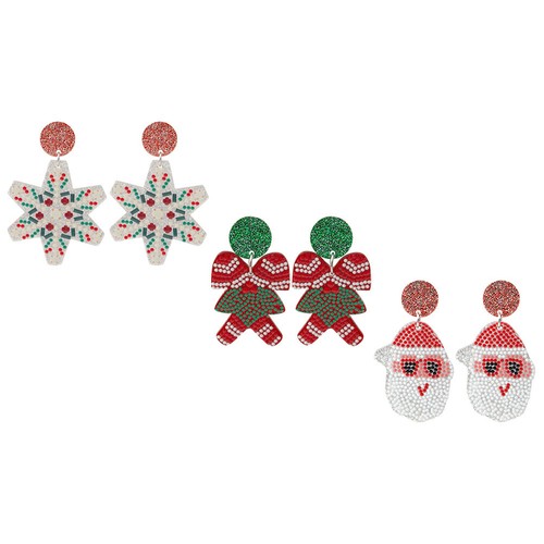 Paia orecchini natale - 3, di