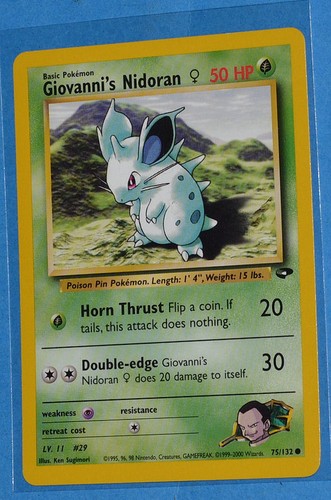 Giovanni nidoran 132 - giovanni's,