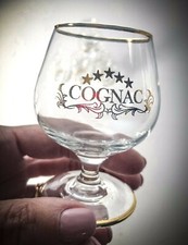 BICCHIERI COGNAC DECORATI ORO