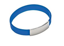 BRACCIALE IN SILICONE BLU con