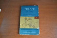 Europe Europa 5 carte routiere road map Touring club italiano