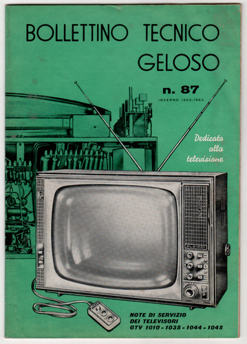 Geloso bollettino tecnico - bollettino,