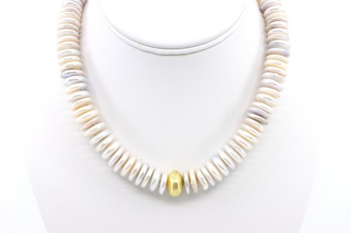 Collana perle moneta 12 - collana,