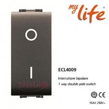 INTERRUTTORE BIPOLARE LIFE 16
