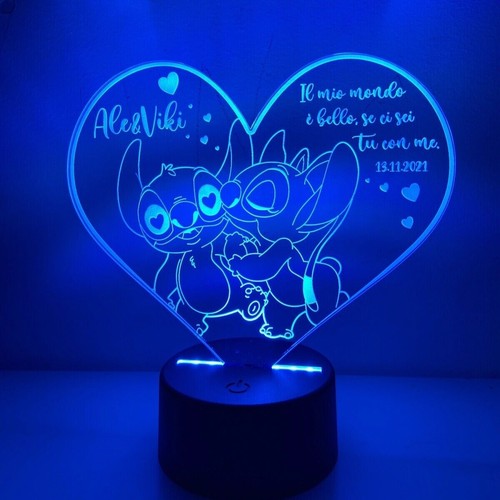 Stitch love lampada - love,