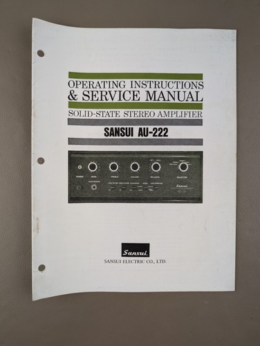 Sansui 222 amplificatore - au-222,