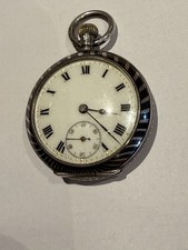 Orologio da tasca donna argento antico W&D primo movimento Rolex 
