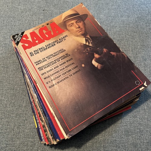 Saga magazine 1975 issues - magazine,