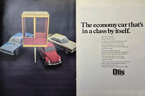 Pubblicità otis economy cars - pubblicità,