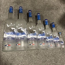 Grey Goose Vodka empty bottles