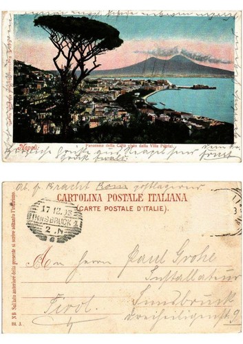 Cpa napoli panorama della - napoli,