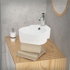 Lavabo bagno angolare in