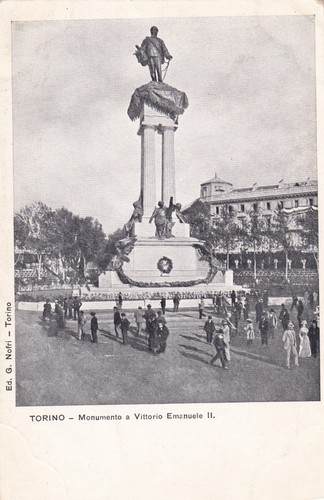 Cartolina torino monumento - cartolina, di