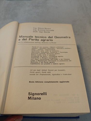 Manuale tecnico geometra