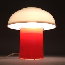 ORANGE TABLE LAMP MOSROOM VINTAGE ORIGINAL ANNI ‘80s MADE IN ITALY Artemide Flos
