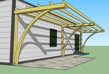 Tettoia con archi 2,5x8 h.2,7