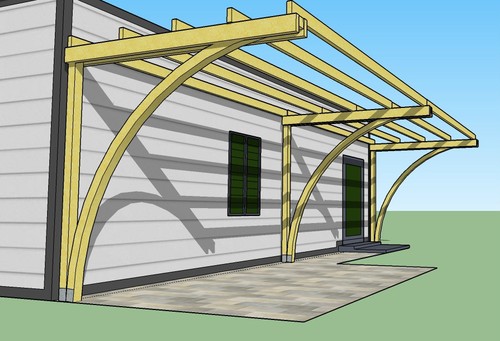 Tettoia con archi - , 2,5x8
