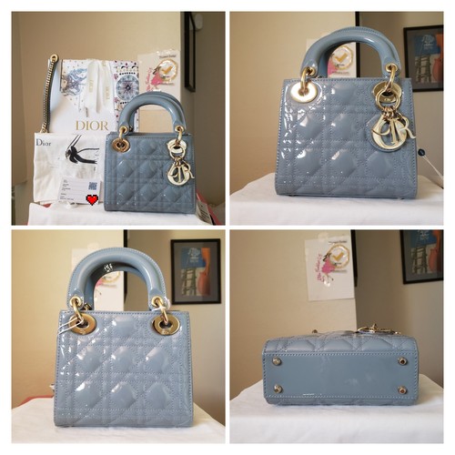5500 lady dior blue patent - dior,
