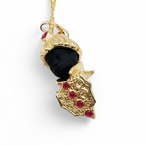 Venetian moor pendant - moor, gold