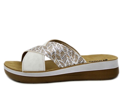 Ciabatte donna bianche beige - ciabatte, e