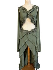 Romwe L abito mantello verde