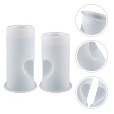  2 Pcs Stampini Cuore Stampo Silicone Per Candele Artigianale Forma Di