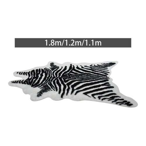 Tappeto finta stampa zebra - in,