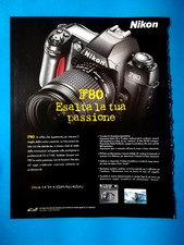 RITAGLIO DI GIORNALE CLIPPING PUBBLICITA' NIKON F80 REFLEX DA COLLEZIONE - (96)