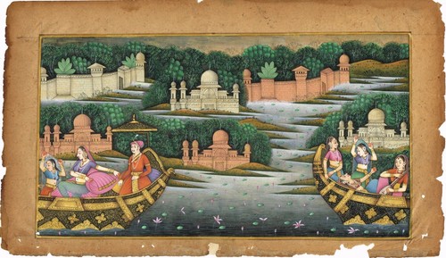 Mughal vecchio dipinto - dipinto, di