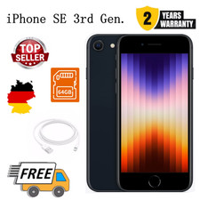 NUOVO Apple iPhone SE 3a gen. - 64GB Midnight (Senza SIM-lock) ✔️Garanzia 24 mesi